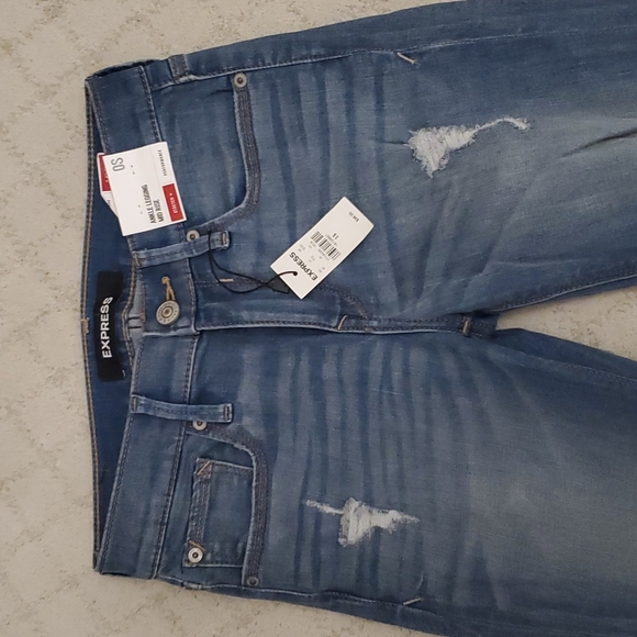 Express petite skinny distressed jeans - Picture 2 of 3